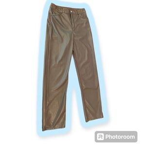 Dynamite Dark Gray Faux Leather Pants Size 6